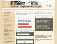 Tablet Screenshot of maryland-acupuncture.org